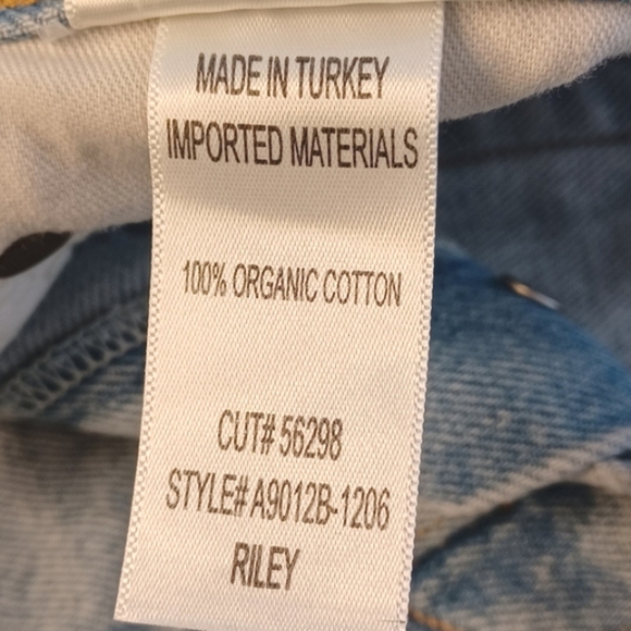 Agolde Riley Sz 24 100% Cotton Denim Shorts - Picture 13 of 13